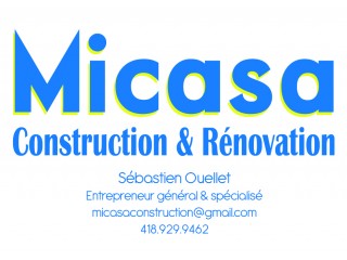 Détails : Construction Micasa - Entrepreneur général et spécialisé