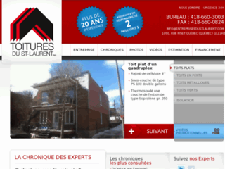 Détails : Toitures du Saint-Laurent inc. - Expertises en toits plats, toits en pente, toits verts