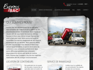 Détails : Express BAC - Service de ramassage, Location de conteneurs