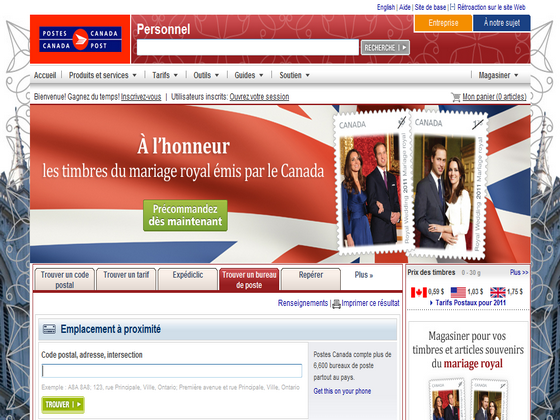 Détails : Trouver un bureau de poste - Postes Canada - Site web officiel pour trouver un bureau de poste au Canada