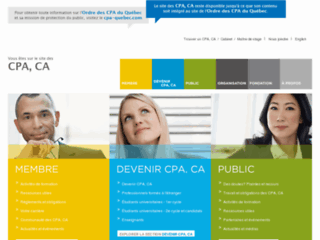 Détails : OCAQ - Ordre des comptables agréés du Québec