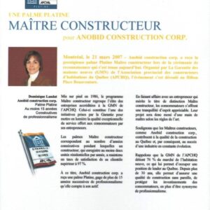 Anobid Construction Corp.