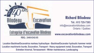 Entreprise d'Excavation Bilodeau