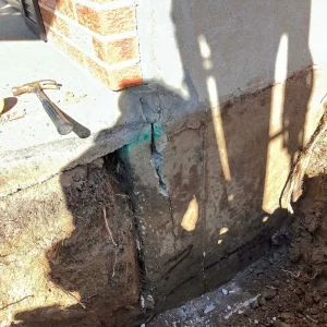 Fissures et drains A9 excavation