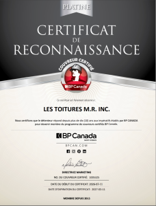Les toitures M.R inc.