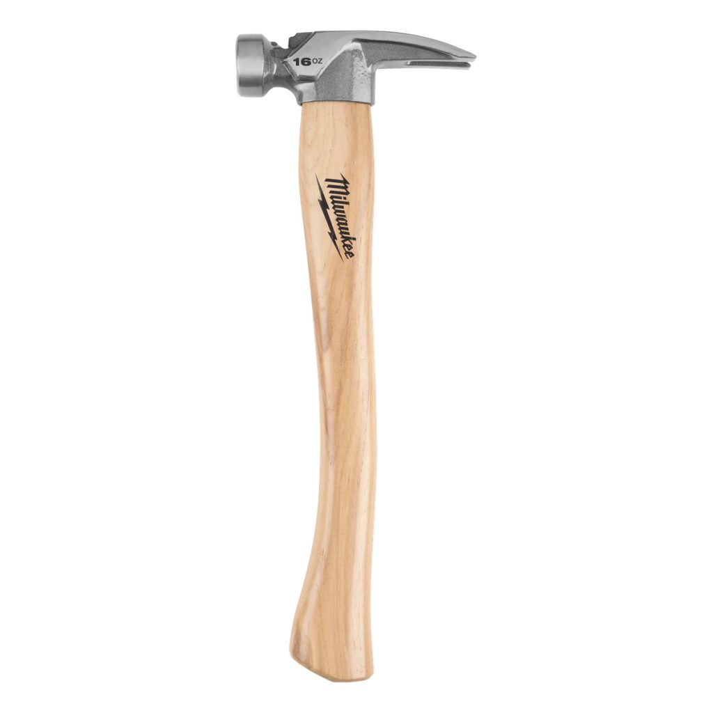 Marteau 16 oz tête lisse manche en bois