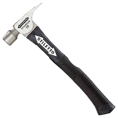 Marteau en titanium 10 oz lisse fibre - FH10C-F